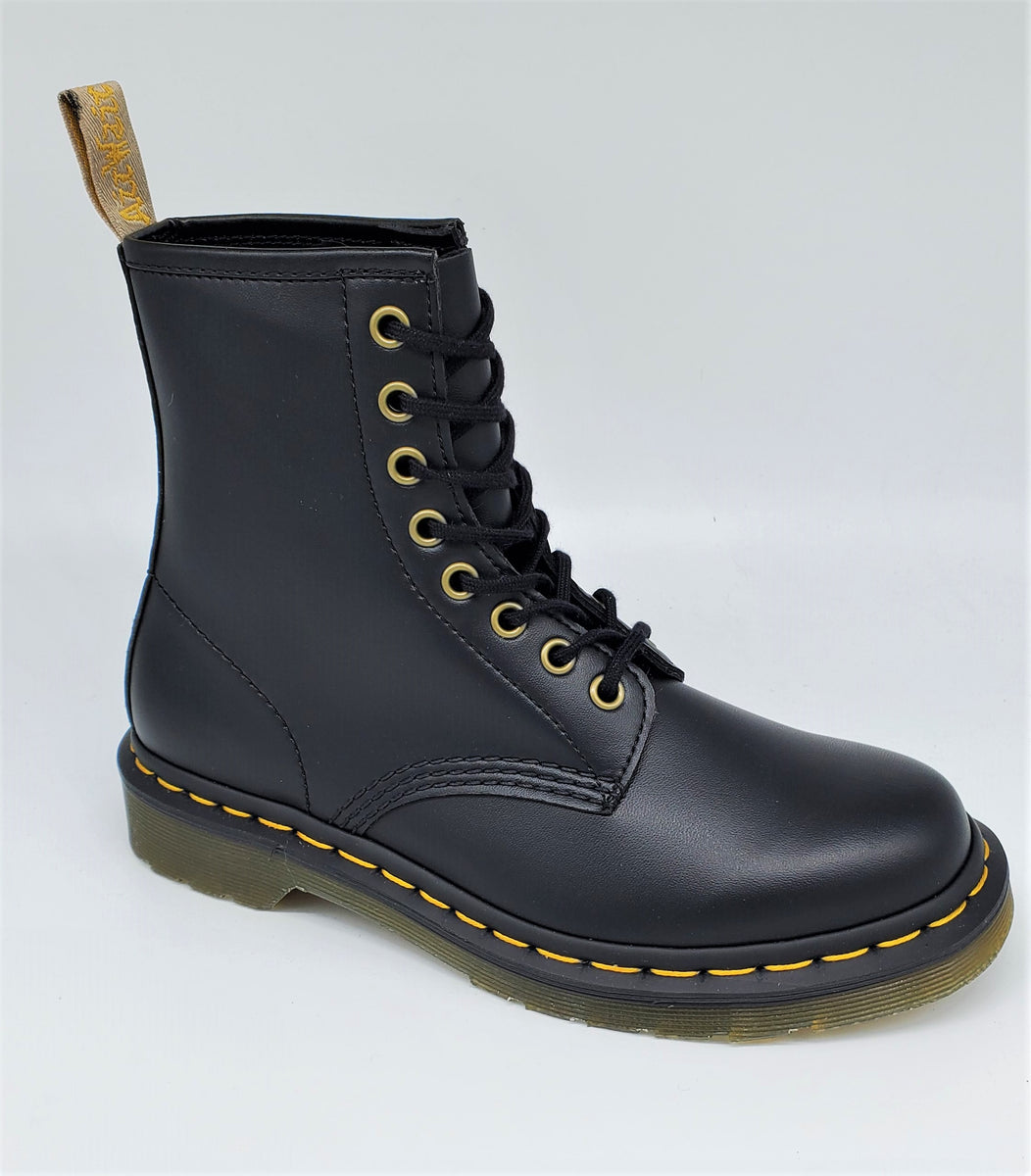 靴 Dr. Martens Vegan 1460 8-Eye 23.0 Womens Dr. Martens 1460 8-Eye Vegan Boot - Red | Journeys