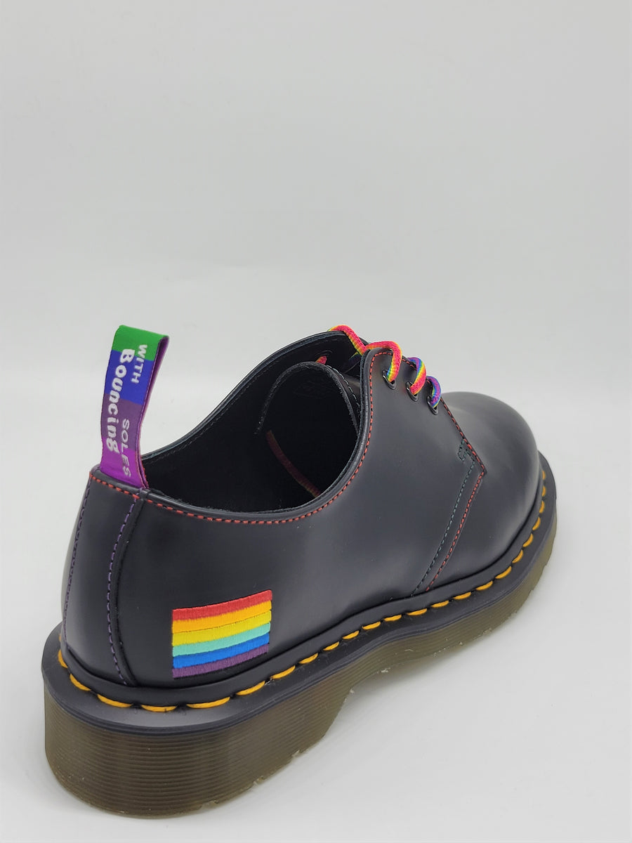 1461 for Pride Smooth Leather Shoes in Black | Dr. Martens