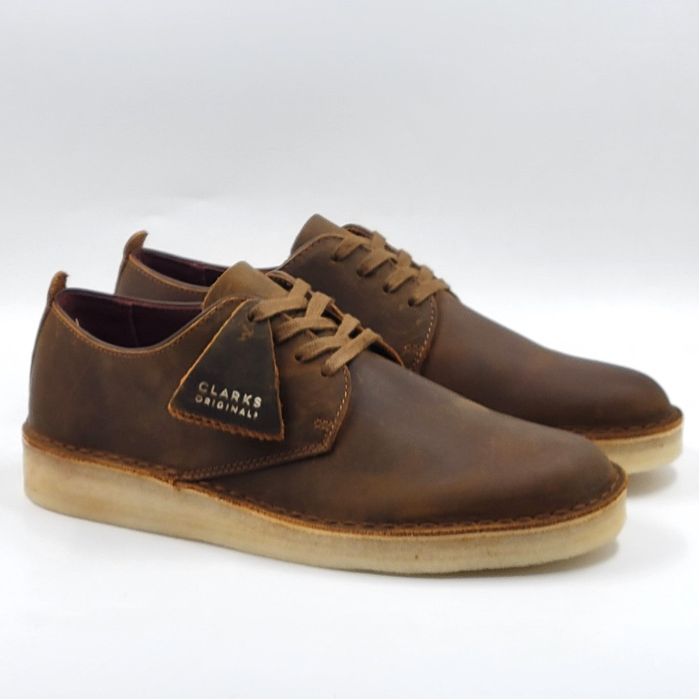 Scarpe Clarks Originals Coal London In Pelle, Uomo, Chiusura Con Lacci, Colore Classico, EU 39-46.