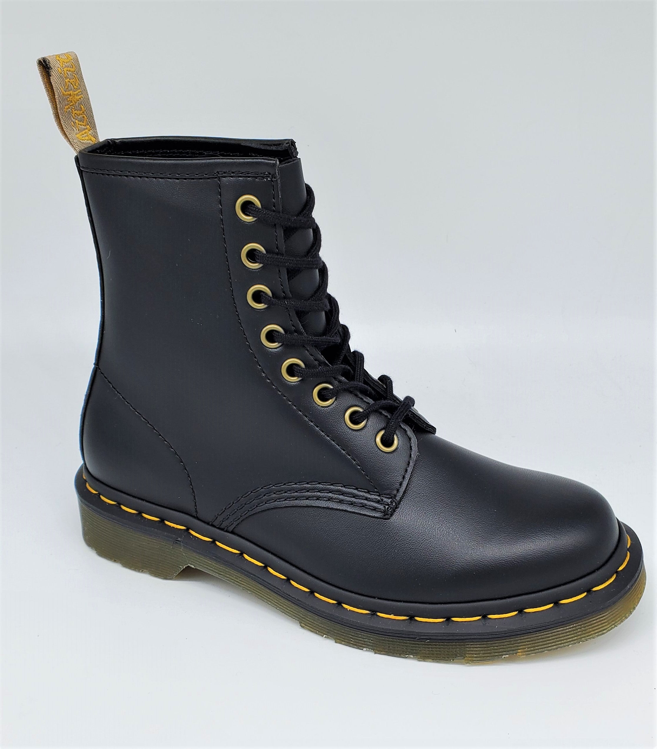 Dr.Martens☆1460 VEGAN 8 EYEBOOT 14045001 Vegan 1460 Felix Lace Up Boots in Black | Dr. Martens